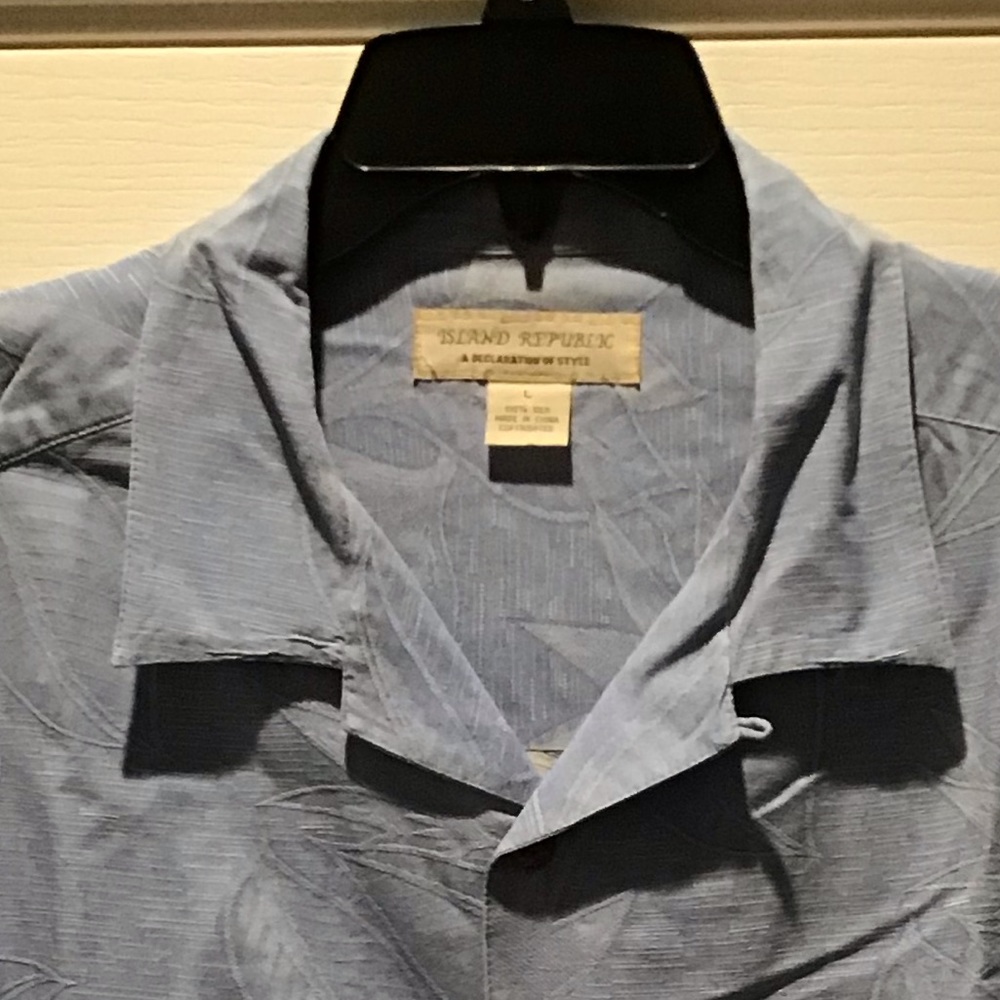 Island Republic Camp Shirt Blue (L)